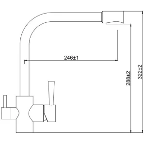 Изображение товара смеситель для кухни с подключением к фильтру kaiser merkur 26044-2