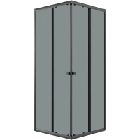 Душевой уголок Niagara NG-1008-14QT 78x78 см, профиль черный матовый, стекло тонированное