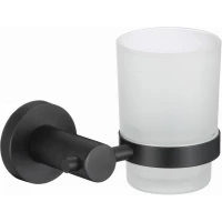Стакан для зубных щеток Savol S-005658H настенный, черный матовый