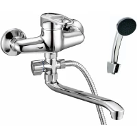 Смеситель для ванны D-Lin D140628 универсальный, с душевым гарнитуром, хром