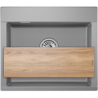 Кухонная мойка Granula 5804, АЛЮМИНИУМ 58x50 см, алюметаллик