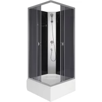 Душевая кабина 90x90x195 см Niagara E90/26Q/TN/BK тонированное