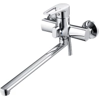 Смеситель для ванны G.Lauf ZDN7-A183 универсальный, с душевым гарнитуром, хром