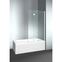 Шторка на ванну VismaraVetro PV VPV042105401500DT 90(50+40) см R, профиль хром, стекло прозрачное