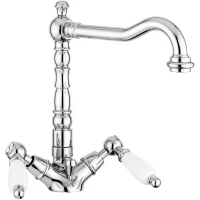 Смеситель для раковины Emmevi Deco Ceramic 121613/CR с донным клапаном, хром