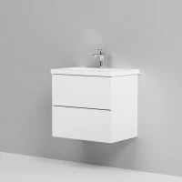 Тумба с раковиной белый глянец 61 см Am.Pm Gem M90FHX06022WG + M90WCC0602WG