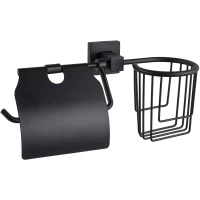 Держатель туалетной бумаги и освежителя воздуха D-Lin D242222 черный матовый