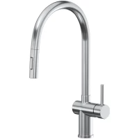 Смеситель для кухни Reflexion Lago RX9904SS с выдвижным изливом, сатин