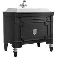 Тумба черный глянец поталь серебро 92,6 см Belux Кастилия Н 100-02 4810924255525