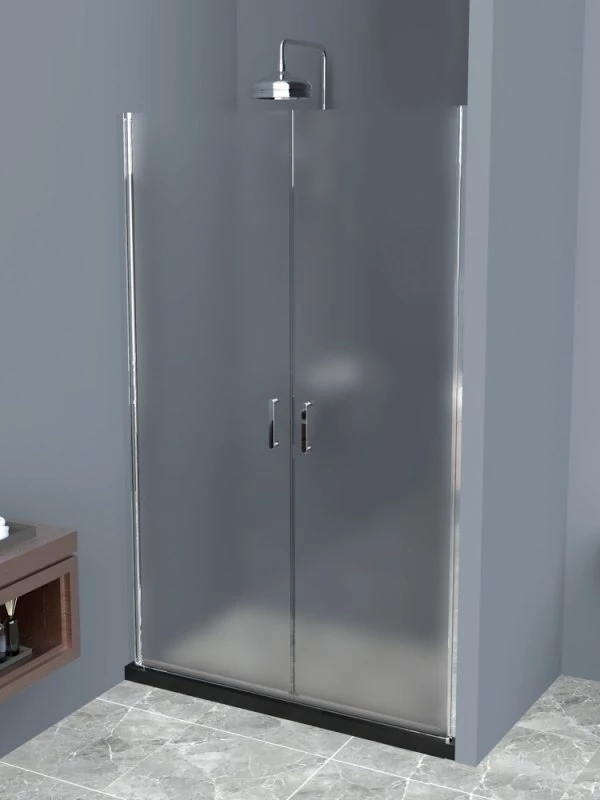 Душевая дверь 80 см BelBagno UNO-B-2-80-P-Cr текстурное стекло