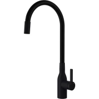 Смеситель для кухни Rivelato Livo 3975280 nero с подключением к фильтру, гибким изливом, черный