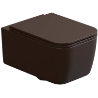 Унитаз подвесной GSG Brio BRWCSO035 безободковый, какао матовый