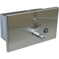 Диспенсер для жидкого мыла Nofer 03202.S 1200 мл, встраиваемый, нержавеющая сталь