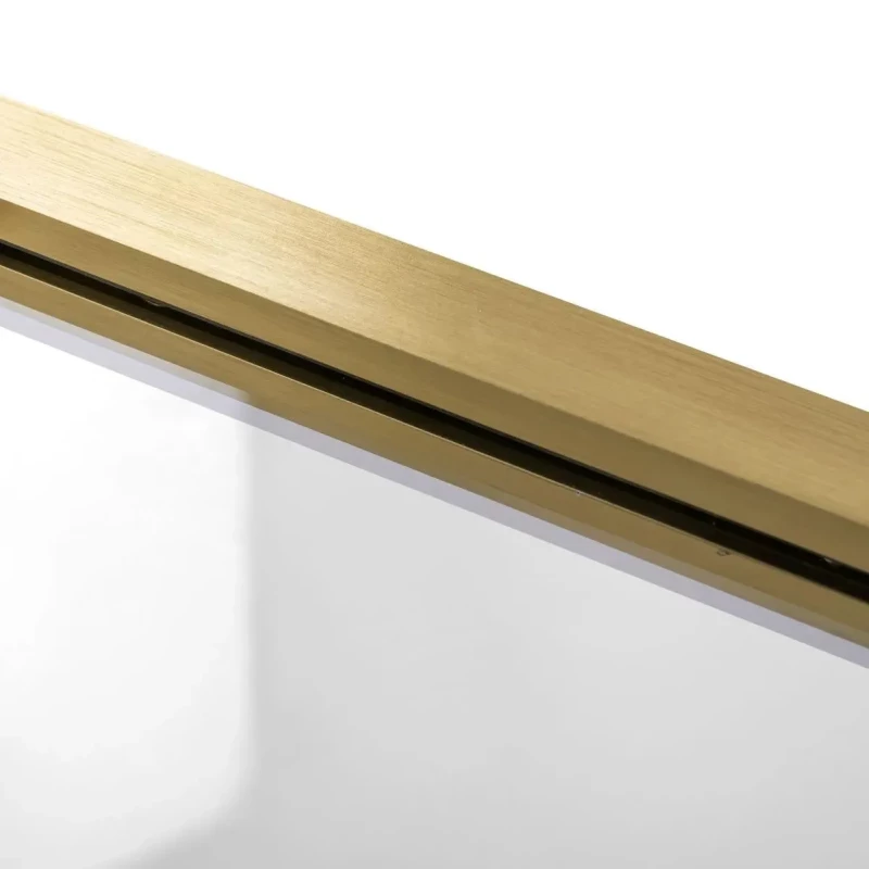 Душевая перегородка Rea Aero REA-K4701 100 см, профиль золотой матовый, стекло прозрачное
