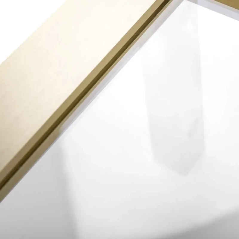 Душевая перегородка Rea Aero REA-K4701 100 см, профиль золотой матовый, стекло прозрачное