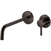 Смеситель для раковины Paffoni Light LIG105NKN70 встраиваемый, без донного клапана, никель черный