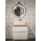 Комплект мебели белый глянец 60 см со столешницей бук светлый Jorno Wood Wood.01.60/P/W + Wood.06.60/LW + 0085176 + Wood.02.50/TK - 3