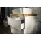 Комплект мебели белый глянец 60 см со столешницей бук светлый Jorno Wood Wood.01.60/P/W + Wood.06.60/LW + 0085176 + Wood.02.50/TK - 4