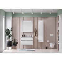 Комплект мебели белый глянец 80,5 см Roca The Gap A857399806 + 32799C000 + ZRU9302689