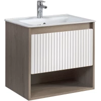 Тумба белый глянец/дуб денвер 58,5 см Belux Долли НП 60-01 4810924269126