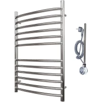 Полотенцесушитель электрический Point Альфа Премиум П12 PN05158SE 800x532, ТЭН левый/правый, хром