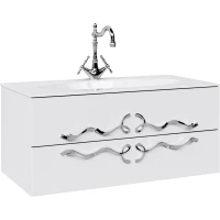 Тумба белый глянец 99 см Clarberg Due Amanti DUE0110W