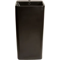 Раковина CeramaLux P7004LMB 40x40 см, напольная, черный матовый