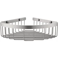Полка для ванной Grocenberg AC0091NK 21x21 см, угловая, никель