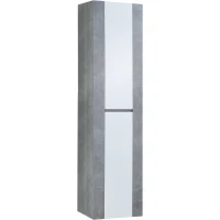 Пенал Onika Стоун 404012 подвесной L/R, ателье светлый/белый глянец