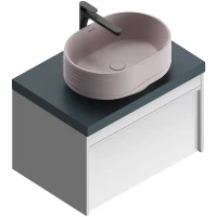 Тумба белый глянец 69,3 см Kerama Marazzi Modula MOD.70.1+1\WHT