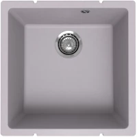 Кухонная мойка Ulgran Under 400-04 45x45 см, платина