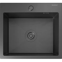 Кухонная мойка GranFest Metal 4844 PVD графит 48,5x44 см, графит