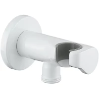 Подключение для душевого шланга с держателем Elghansa WS-6K-White