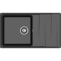 Кухонная мойка GranFest Level 860L 86x50 см, черный