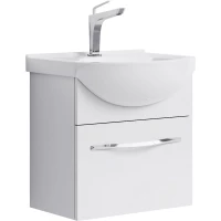 Тумба с раковиной белый глянец 50 см Aqwella Allegro Agr.01.05/1 + 4620008195766
