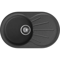 Кухонная мойка GranFest Rondo 750L 74,6x45,5 см, графит