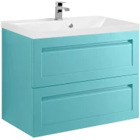 Тумба под раковину Art&Max Platino AM-Platino-750-2C-SO-MM 73,6 см, подвесная, ментол матовый