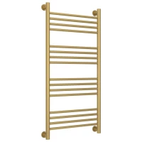 Полотенцесушитель водяной 1000x500 перемычка выгнутая золотой матовый Сунержа Богема+ 032-0221-1050