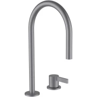 Смеситель для раковины Laufen Kartell by Laufen 3.1133.2.090.220.1 без донного клапана, нержавеющая сталь