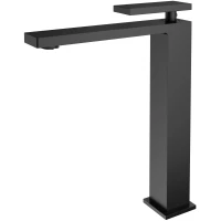 Смеситель для раковины Vincea Dice VBF-2DS2MB без донного клапана, черный матовый