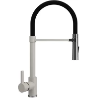 Смеситель для кухни Ulgran UQ-024-10 с гибким изливом, песочный