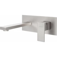 Смеситель для раковины Hansberge H688NK встраиваемый, никель