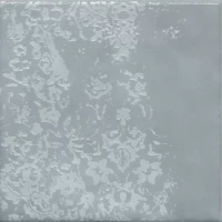 Декор Адриатика 2 голубой глянцевый 20x20