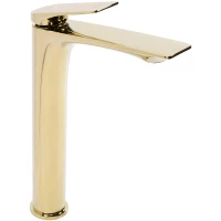 Смеситель для раковины Rea Avalon REA-B1127 без донного клапана, золотой