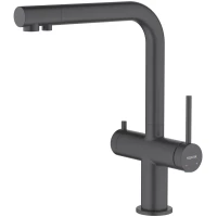 Смеситель для кухни Aquatek Европ AQ1385MB с подключением к фильтру, черный матовый