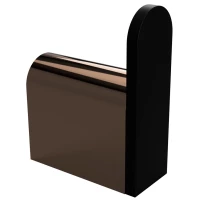 Крючок Bemeta Galla 108106020 для ванны, черный матовый/розовое золото