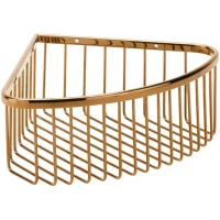 Полка для ванной Bemeta Coral 158208312 20,5x20,5 см, угловая, медное золото глянец