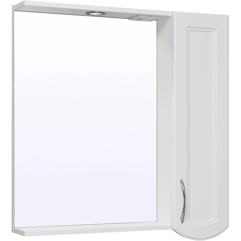 Зеркальный шкаф 75x79,1 см белый R Runo Неаполь 00-00001031