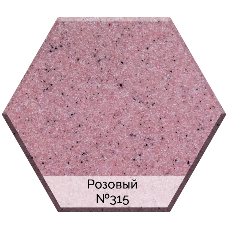 Кухонная мойка AquaGranitEx розовый M-10(315)