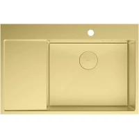 Кухонная мойка Lemark Kezadra 780P 9938154 78x51 см, светлое золото